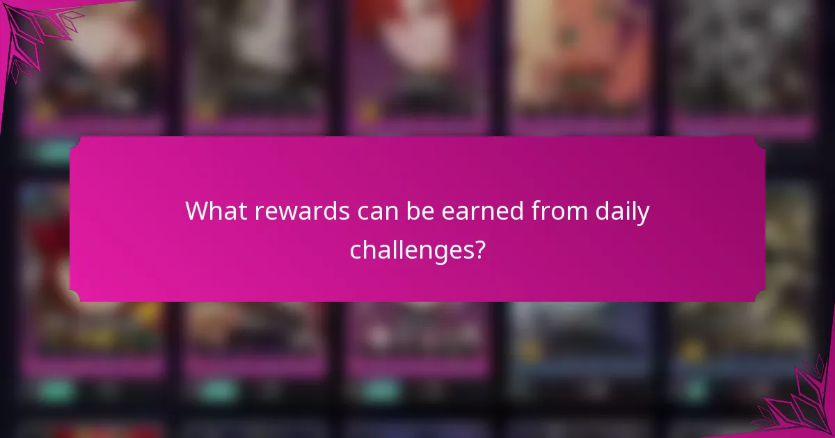 What rewards can be earned from daily challenges?